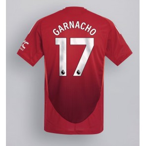 Billiga Manchester United Alejandro Garnacho #17 Hemmatröja 2024-25 Kortärmad